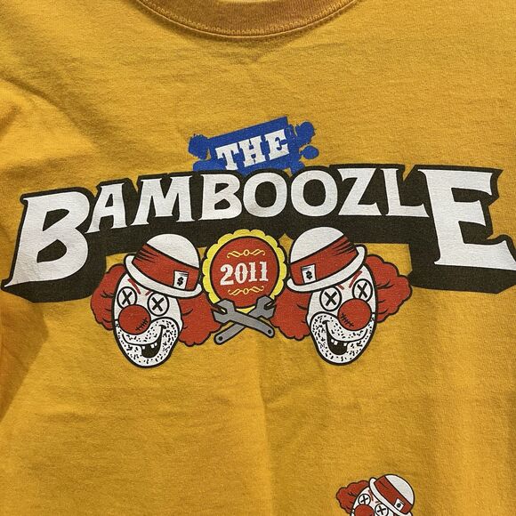 The Bamboozle Festival 2011 Clown Line Up Tee Shirt Music Size Small - Picture 2 of 9